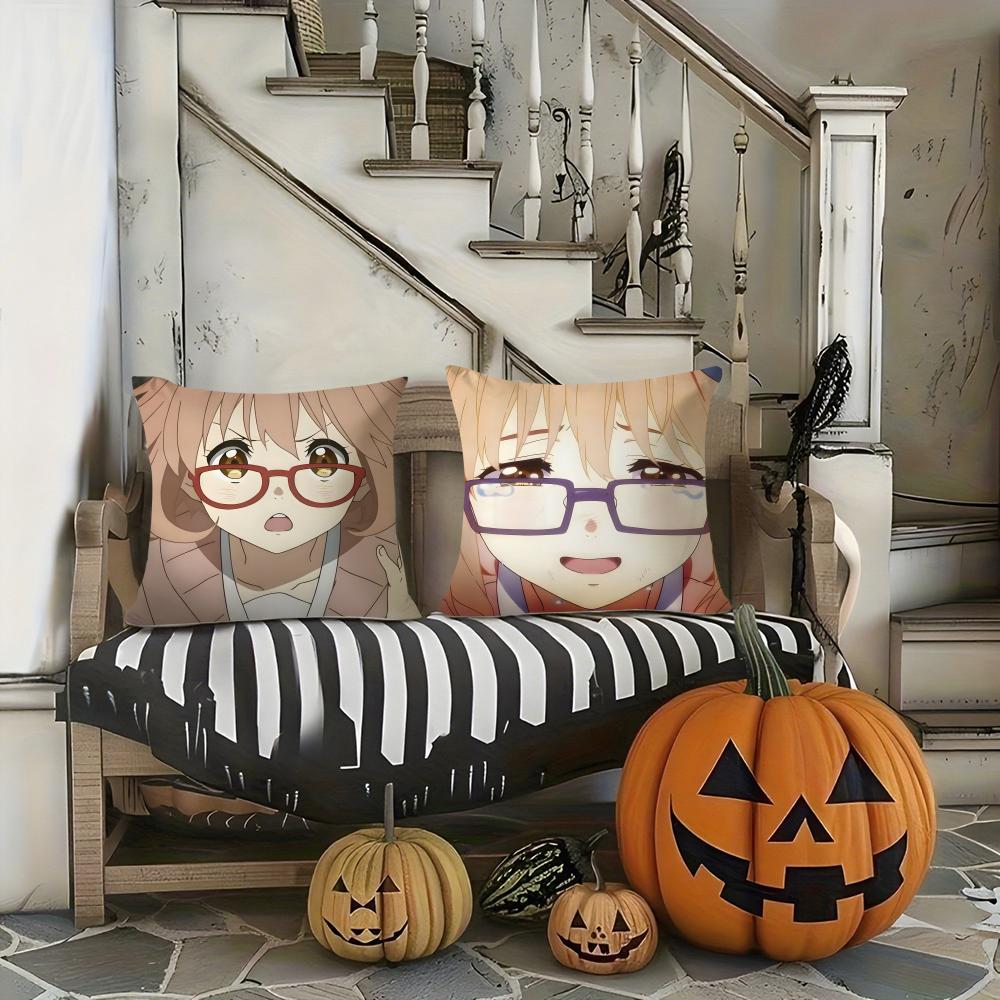 B-Beyond The Boundary Beautiful Girls Pillow Case Printing Pillowcase Living Room Sofa Cushion Cover Bedroom Room Decor