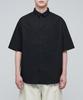 MUSINSA STANDARD Oversized Poplin Short Sleeve Shirt [Black]