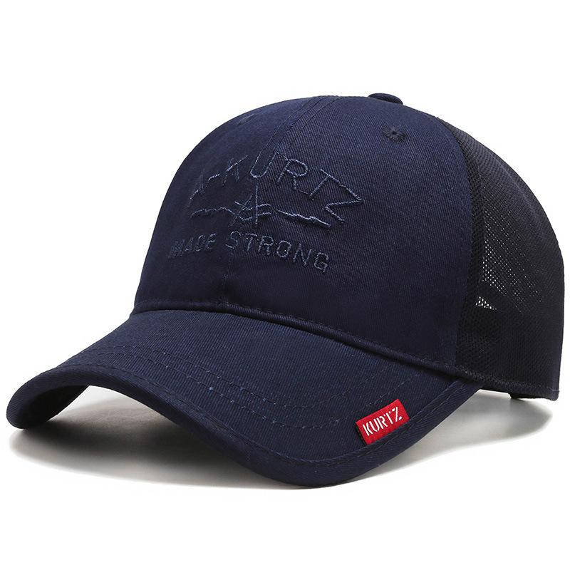 JYL TS DIY Cotton Baseball Cap Men Long Brim Sun Hat Cotton