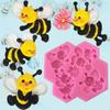 Bee Shaped Baking Moulds Dessert Molds Cake Mold for Biscuit Chocolate Fondant