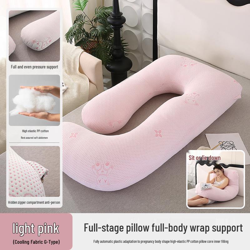Pregnancy Support Pillow: G, U & L Shapes for Side Sleeping & Back Support