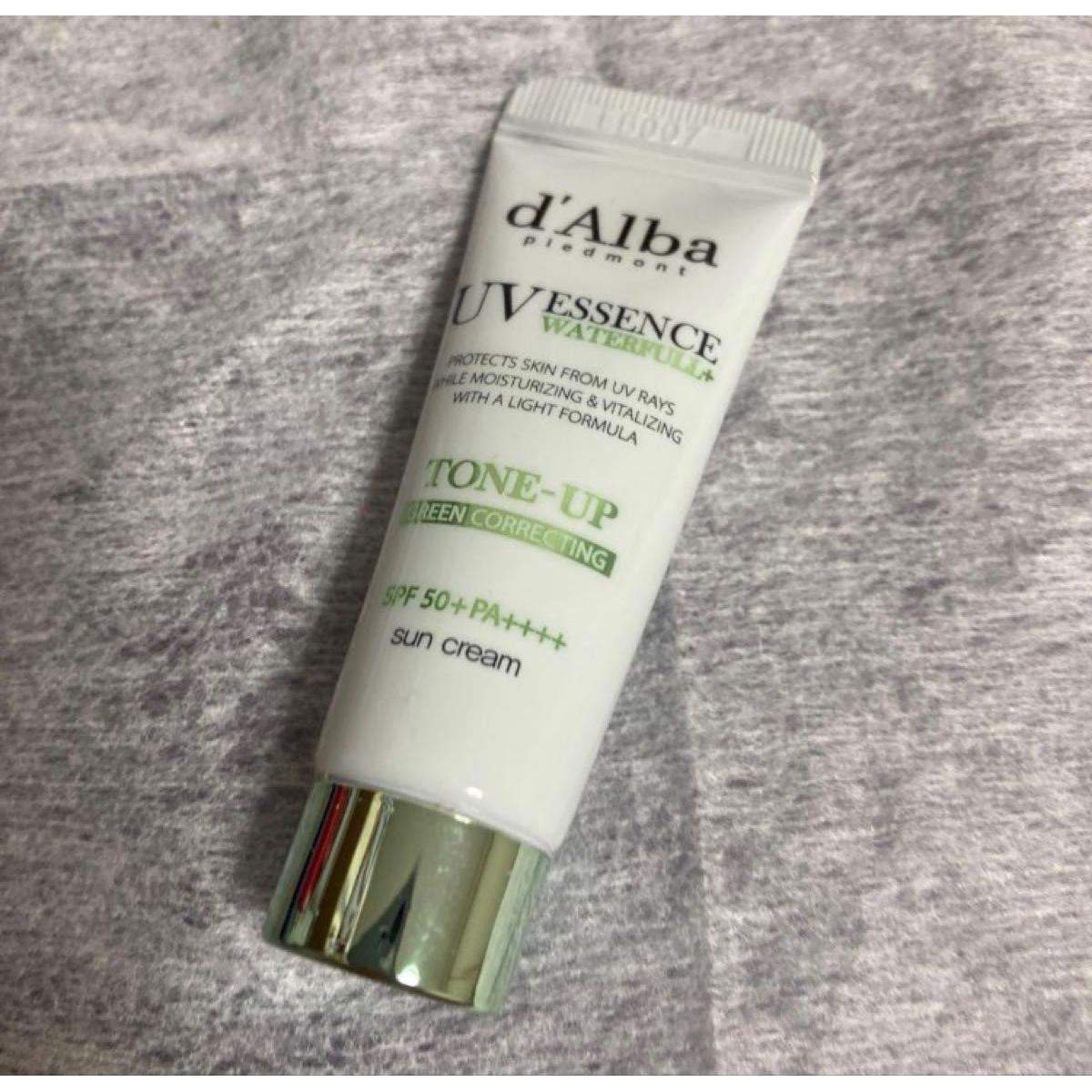 d Alba UV Essence Waterful+ Tone Up Green Sun Cream