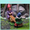 Dwarf Seesaw Resin Ornament Creative Garden And Party Micro Decoration Landscape
