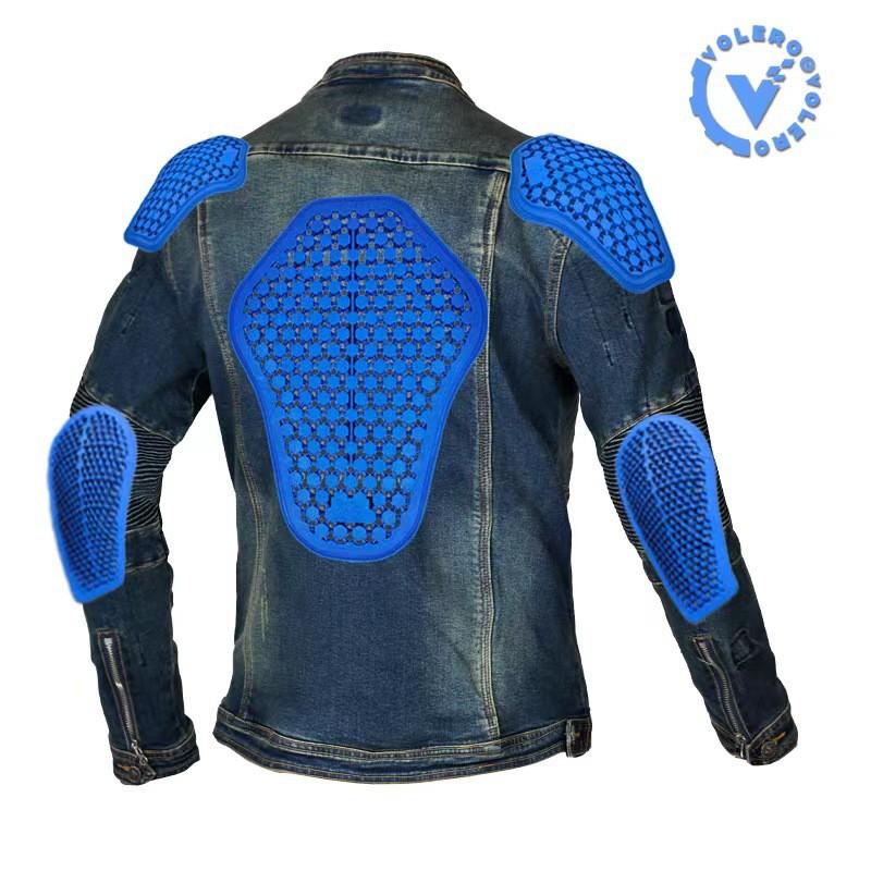 Motorcycle Riding Jacket Men Cotton Blend