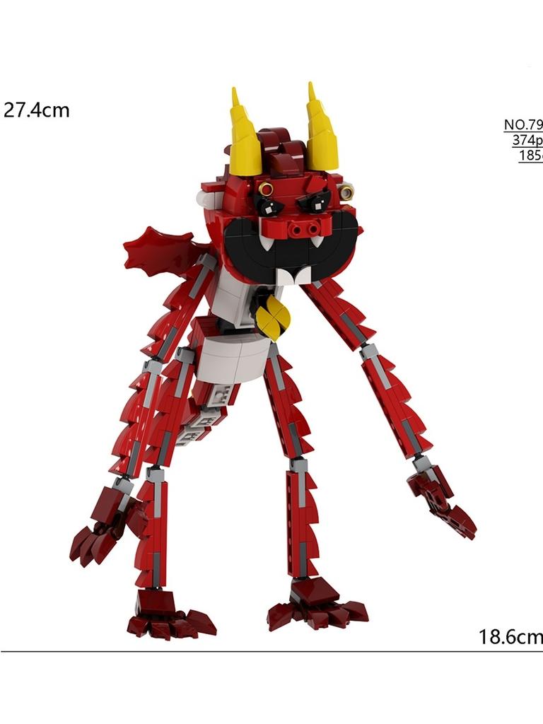 Smiling Poppy4 Critters Game Characters Building Blocks Toys Kidss Toys Puzzle