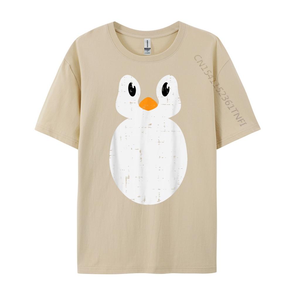 Penguin Face Cute Animal Men Girls Streetwear Men Limited Time Special T Shirt Man Tshirt