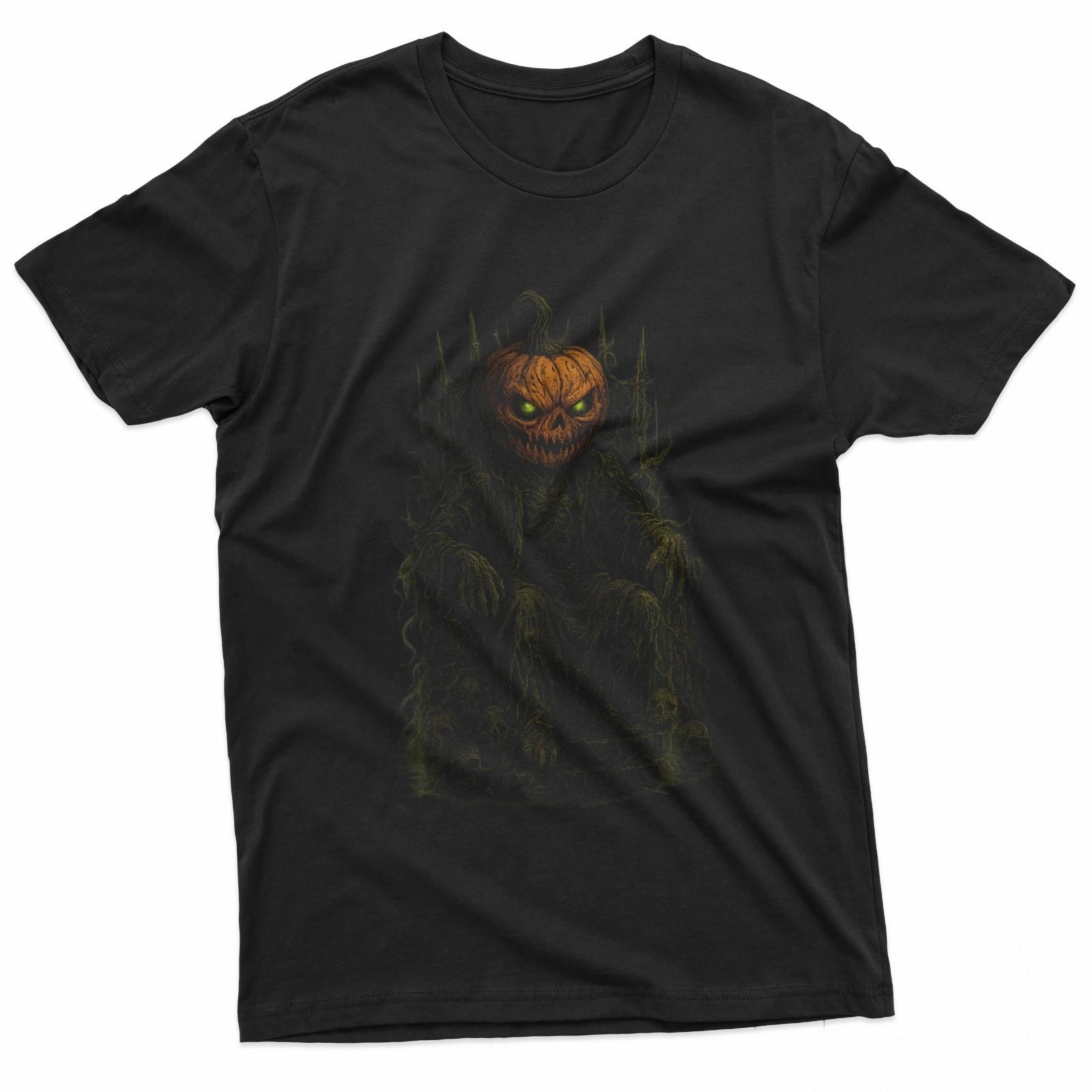 Grotesque Horror Pumpkin Skull Zombie King Tees T-Shirt L