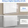 Carmanon Acrylic Magnetic File Holder: Clear Plastic Mail Organizer - Wall Mount Magazine Display Stand for Refrigerator Whiteboard Ofiice