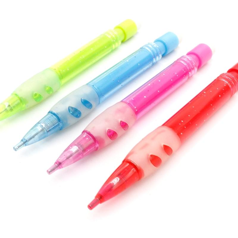 20Pcs Small Automatic Pencil with Small Eraser 0.7MM Mechanical Pencil Automatic Drafting Pencil for Writing Drawing