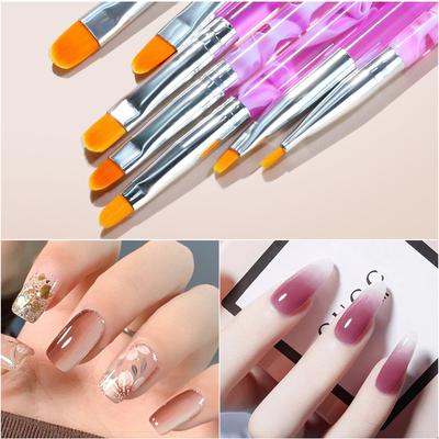 Conjunto de pincéis de unha caneta de fototerapia caneta de cordão caneta de flor caneta de silicone caneta de perfuração de pontos