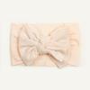 Spring thin baby plain bow headscarf, children's soft and comfortable nylon headband, baby headband