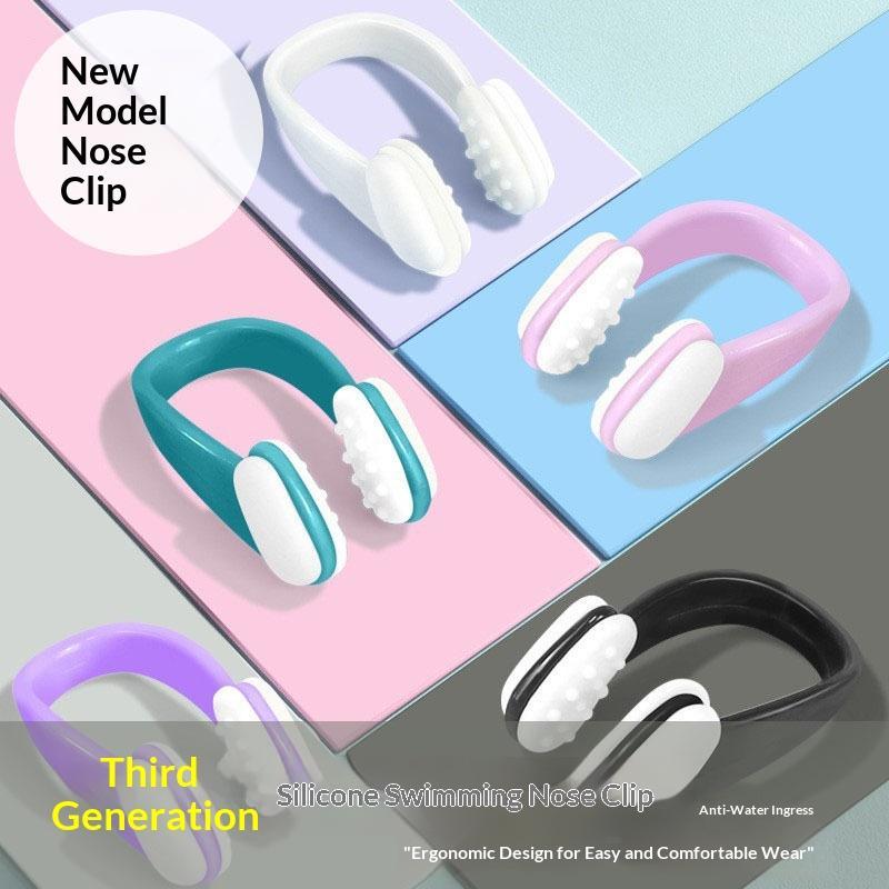 Swimming Nose Clips Odorless Silicone Waterproof Non-Slip Nose Plugs for Adult Kids Pool Snorkeling Diving