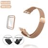 Metallklokkerem for Huawei Band 6 7 Band Honor 6 Armbånd med TPU-veske Skjermbeskytter Myk film Huawei Magnetic Loop Strap