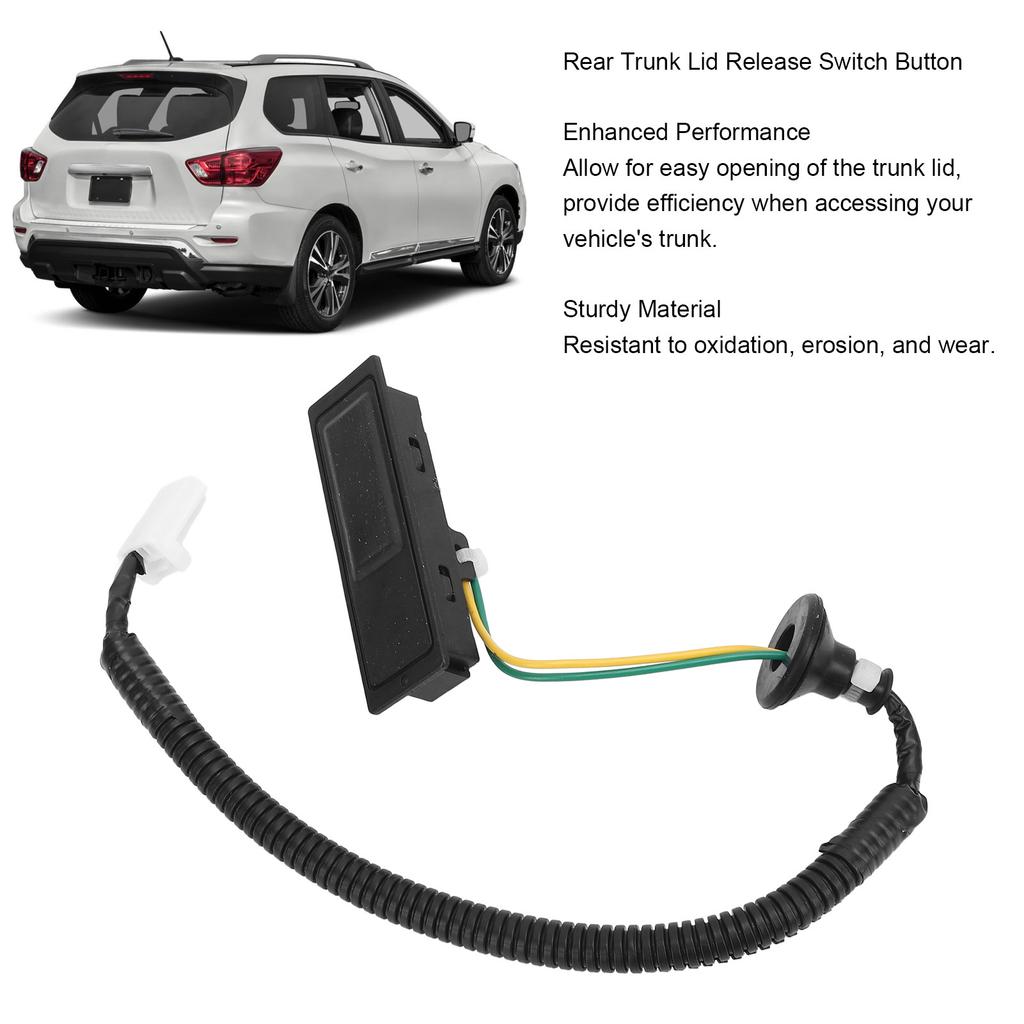 Rear Liftgate Trunk Release Switch Button 25380‑3JA0B - Replacement for Nissan Pathfinder 2013‑2020