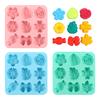 Chocolate Mold Kitchen DIY Baking Tools Cake Decoration Pumpkin Flower Leaf Ghost Jelly Mould Creative Ice Lattice Silicone Mold