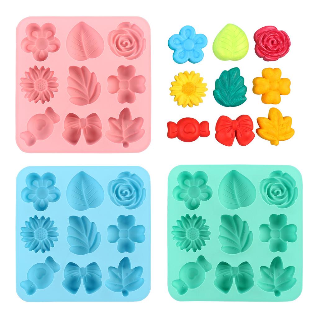 Chocolate Mold Kitchen DIY Baking Tools Cake Decoration Pumpkin Flower Leaf Ghost Jelly Mould Creative Ice Lattice Silicone Mold