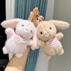 Lapin en peluche mignon et doux, peluche à longues oreilles, compagnon de sommeil amusant pour bébé, décoration délicate pour la maison, cadeaux pour enfants