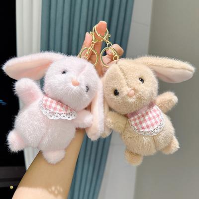 Niedliches Lop-Kaninchen-Plüschtier, weich ausgestopftes Häschen mit langen Ohren, Puppe, lustiger Schlafgefährte des Babys, zarte Heimdekoration, Kindergeschenke