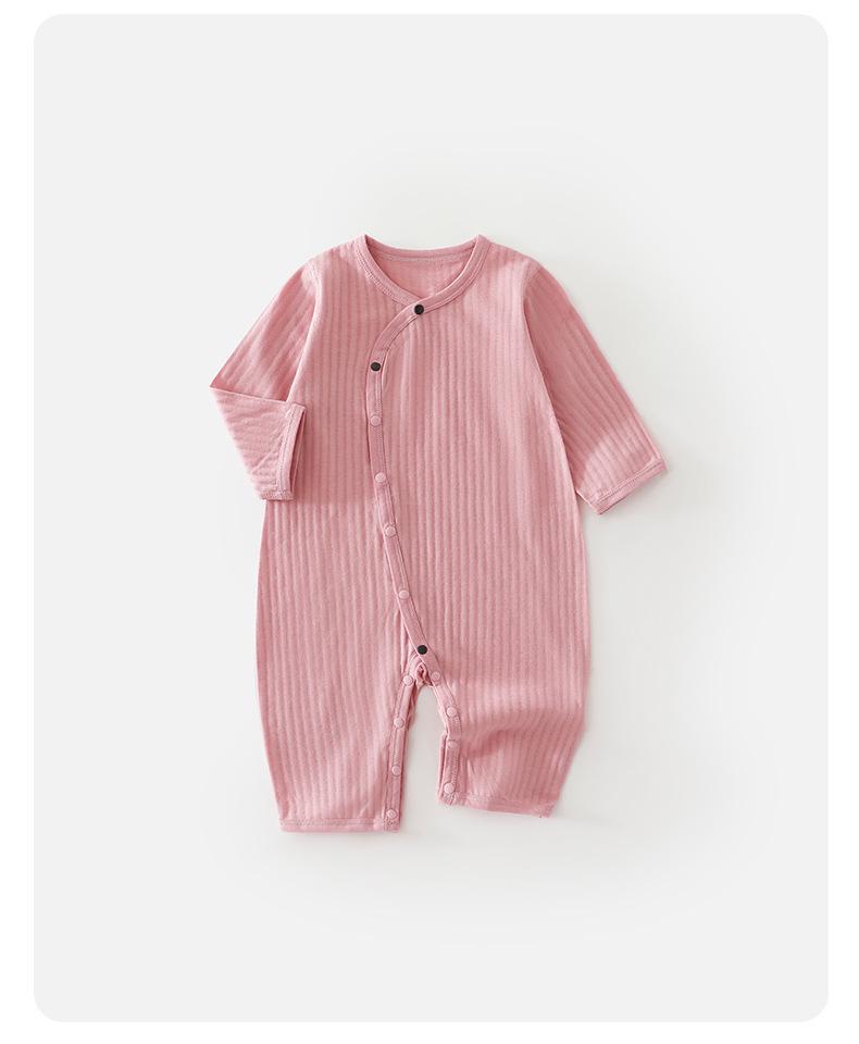 Baby Pure Cotton Long Sleeve Air Conditioning Pajamas - Soft, Skin-Friendly, Breathable, Four Seasons Bodysuit