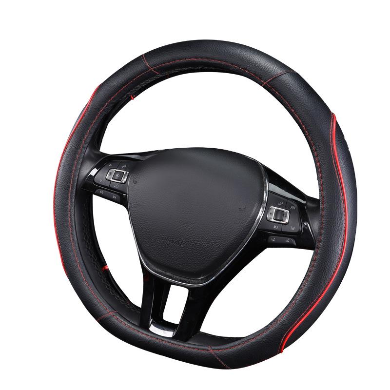 Universal Non-slip Leather Steering Wheel Cover for All Seasons