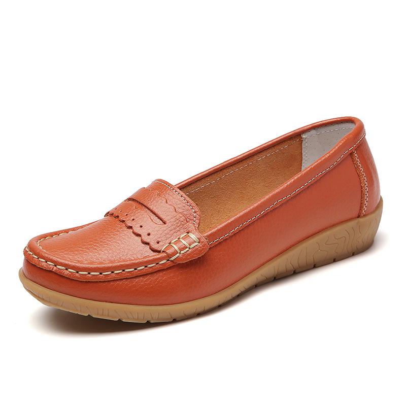 Women's Plus Size Casual Nurse Shoes - Spring/Autumn 2023 Flat Single Shoes with Tendon Sole