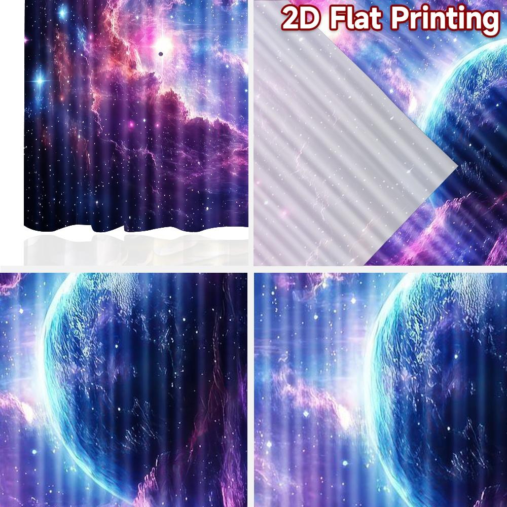 2D Flat Photography Backdrop Party Backdrop Colorful Cosmic Nebula 100% Polyester Family Party Decoration for Bedroom Wall