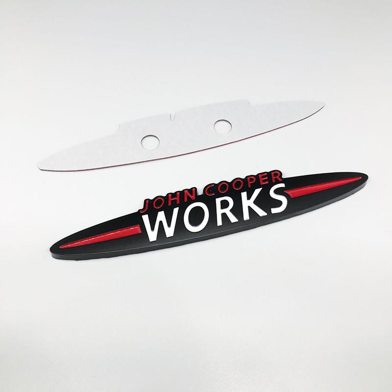 3D Metal Chrome Black Logo Works Emblem Car Front Grill Badge Trunk Sticker For R53 R56 Decal Accessories