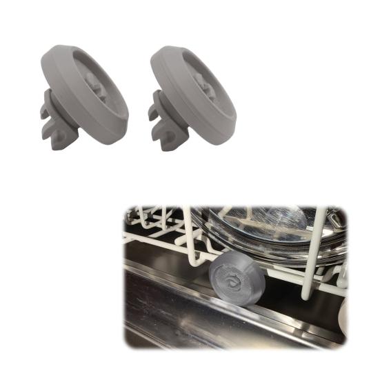 Yousheng 1 Pair Dishwasher Rack Roller Compatible for Miele G Series, Professional Dishwasher Rack Roller, Replacement Wheel for Lower