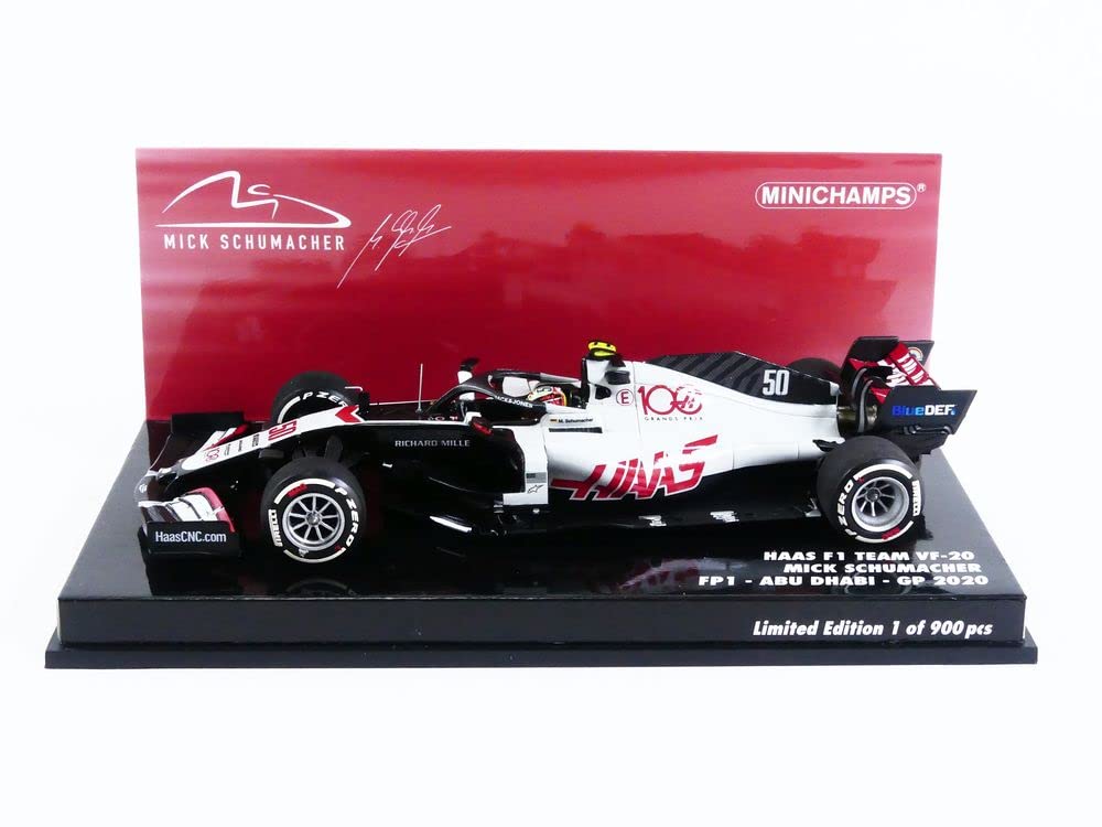 

Minichamps масштаб Команда Haas F1 2020 F1 Гран-при Абу-Даби Свободная практика FP1 Шумахер 1/43 VF-20 #50 M. [Смола] серый