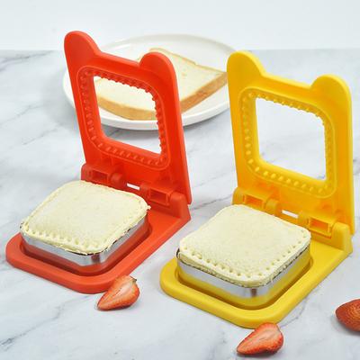 Coupe-sandwich et scelleuse, outil de préparation rapide des sandwichs, Gadget de fabrication de sandwichs facile à utiliser pour le déjeuner des enfants