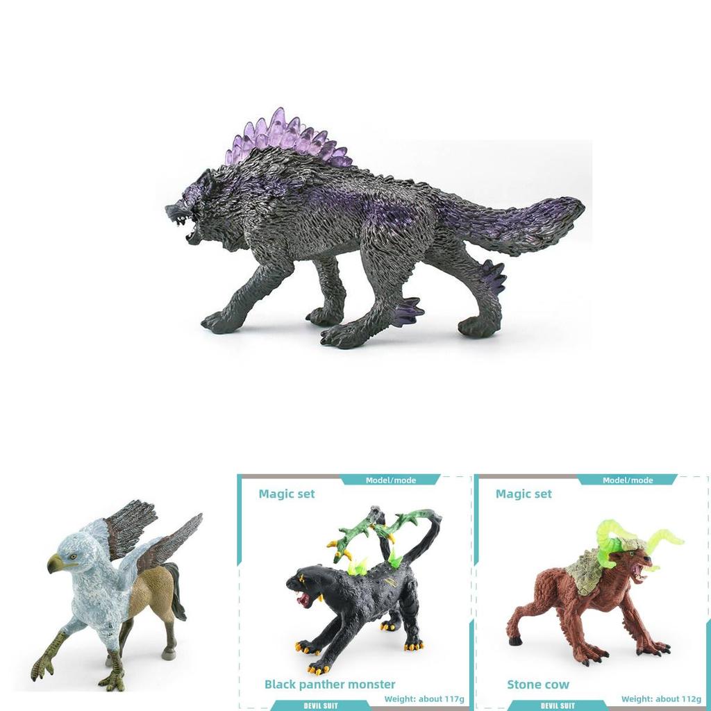 Creature Mitologiche Fantasy Polpo Mostro Ombra Lupo Set di Modelli in Pvc Con Figure Statiche Per Collezionisti e Decorazioni
