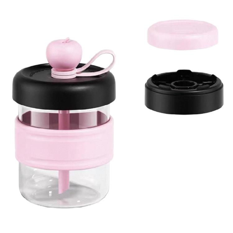 Practical Plastic Cold Brew Maker With Presses Ice Function Office Cold Brew Coffee Cup for Home and Travel