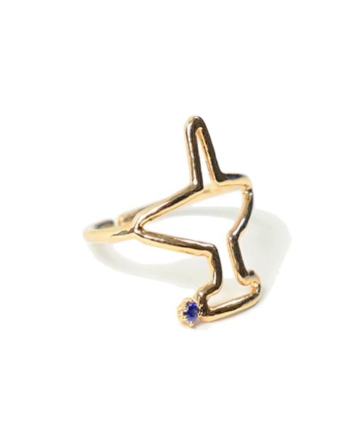 Bonbeau Airplane Gold Ring 14K Gold Ring (Type B)