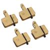 4 Pair Bike Brake Pads with Installation Tools Metal Reliable Braking Scooter Brake Pads for