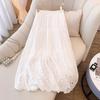 Hollow-Out Fairy 2025 Summer High-Waist Slimming Mid-Length Skirt for Women