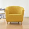 Polar Fleece Club Chair Cover Stretch Tub Chair Slipcovers Elastic Single Sofa Cover Armchair Covers for Study Bar Counter Home