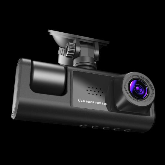 1 Set Car Video Recorder 3 Lenses Night Vision with Power Cable 150mAh USB2.0 DVR ABS Car Dash Cam Front Rear Video Recorder Car Supply