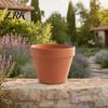 Terracotta Flowerpot Flowerpot, Clay Plant Pot with Drainage Hole, Porous Indoor Outdoor Planter for Plants Succulents Cacti Herbs Crack Resistant