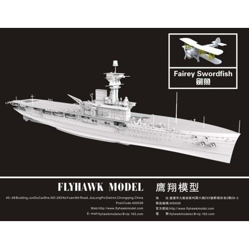 Flyhawk Models 1/700 Royal Navy Aircraft Carrier HMS Hermes Plastic Model FLYFH1122