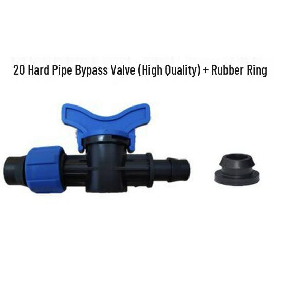 16mm Surface-Mounted Drip Tape Bypass Valve & Tube Switch