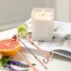 3pcs Candle Wick Trimmer Set Wick Trimmer Candle Snuffer Wick Dipper Stainless Steel Candle Accessory Set Rose Gold