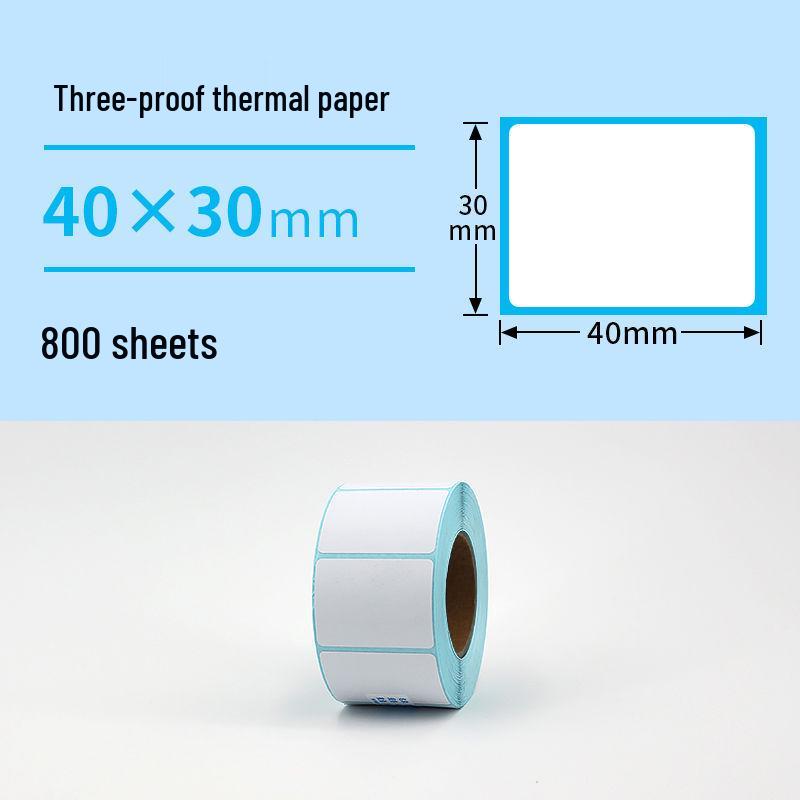 Durable Heat-Sensitive Thermal Label Paper, 60x40mm, for Youbao Scale Stickers