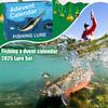 24 Days Christmas Fishing Countdown Calendar With Lures Realistic Baits For Beginner Men Dad Fisherman Outdoor Holiday