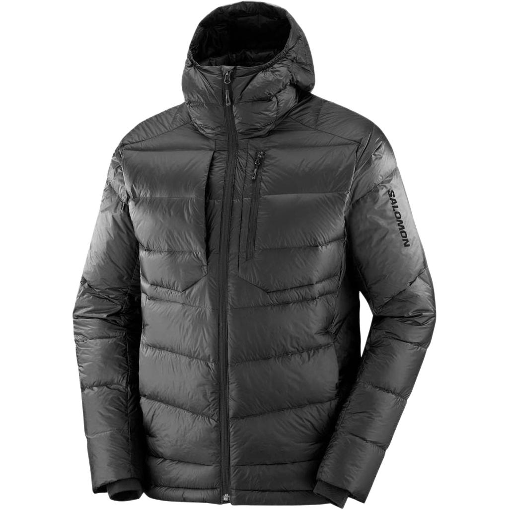 

Salomon Elixir Hooded Solid Color Casual Down Jacket Men Jacket Black LC2103500 XL