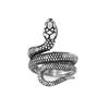 Vintage snake ring - unisex wrap around king cobra index finger ring