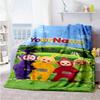 Teletubbies Customize Text Blanket Throw Personalized Blanket Warmthful Decor Great for Home Decor Chair Office Chair Living Room