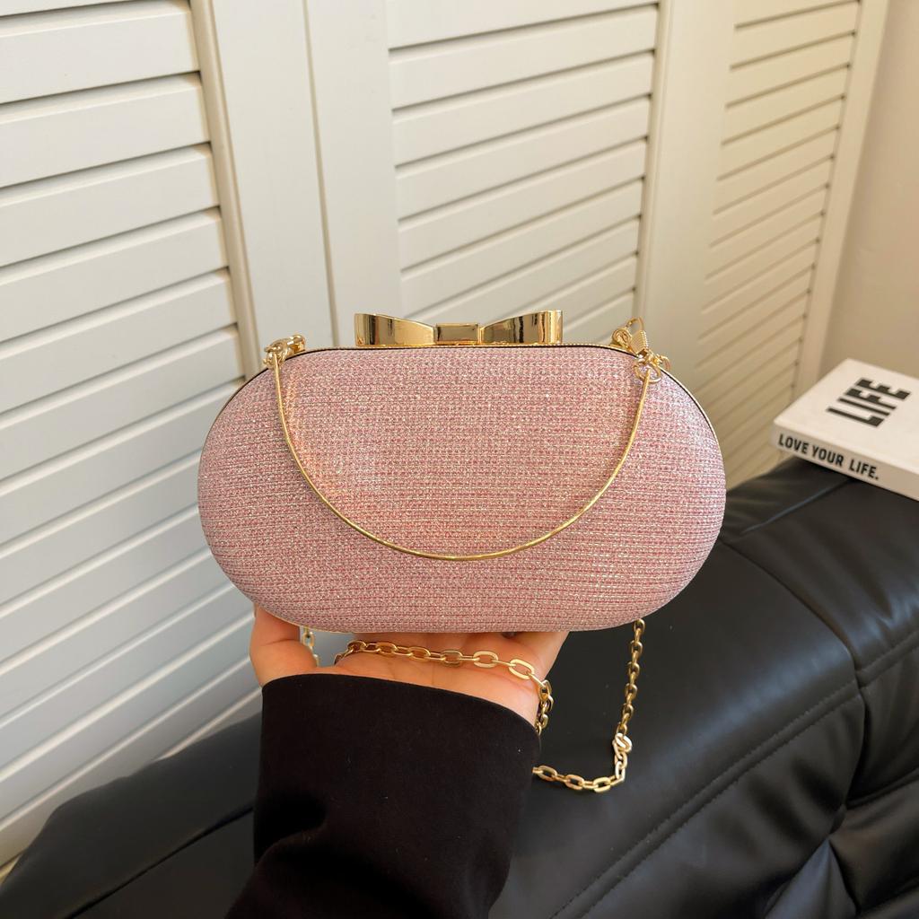 Luxury Sequined Hand-held Dinner Bag, Elegant Style Bag, High-end Chain Single-shoulder Crossbody Bag, Handbag for Wedding Party
