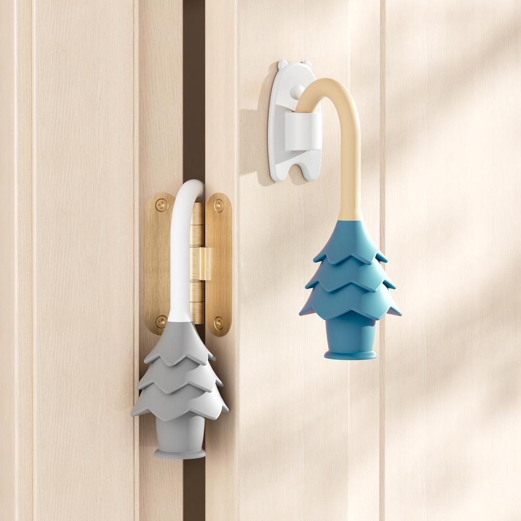 Cartoon Tree Door Stop Anti-Pinch Finger Guard Hanging Door Holder Baby Safety Protector Prevent Door Slam For Kids Household