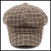 Tattersall CZ286 [White Fang] Casquette, Check, Autumn/Winter Hat, Stylish, Adult, Women's (Khaki)