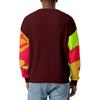 Men's Camouflage Stylish V-Neck Ribbed Textured Long-Sleeve T-Shirt